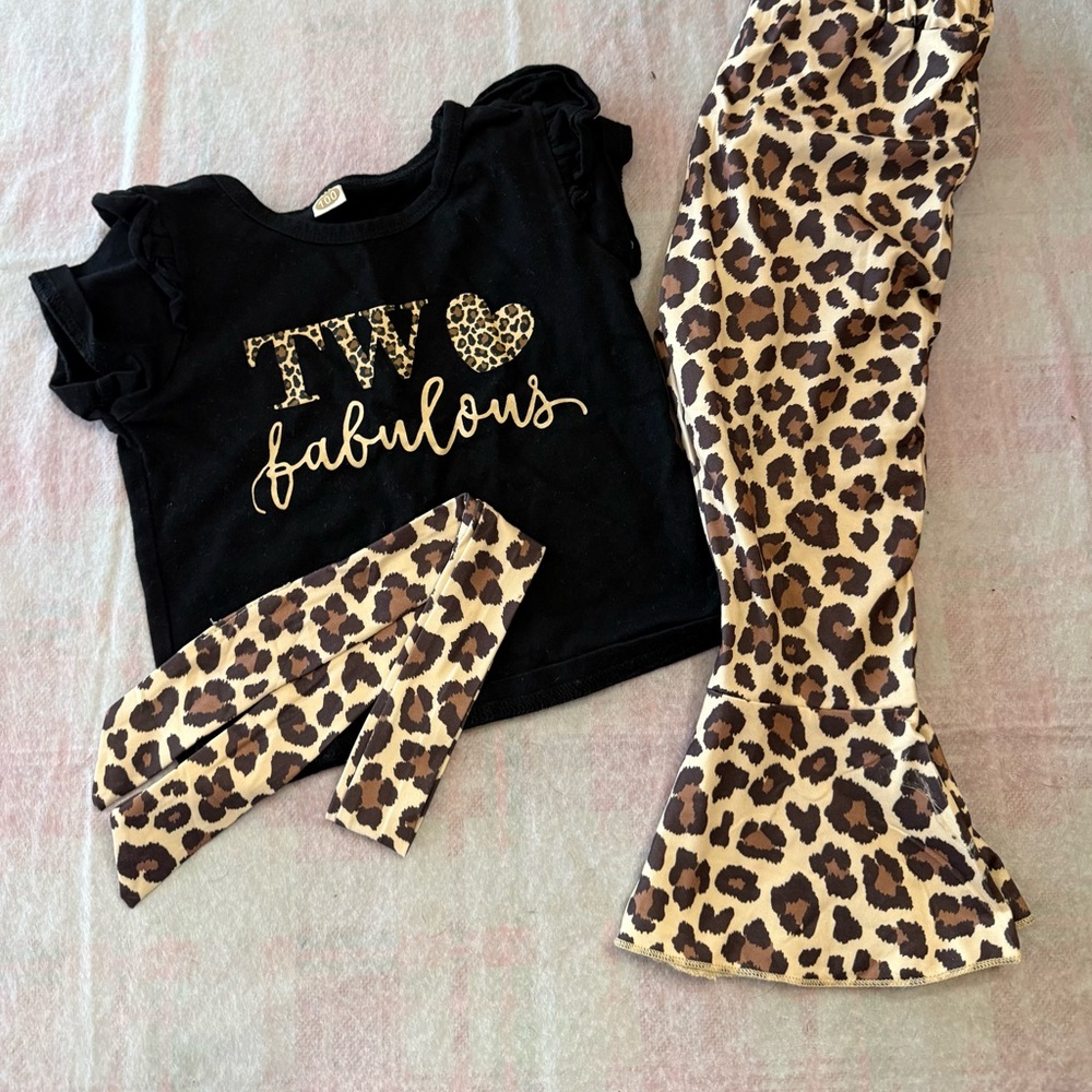 Amazon Black and Leopard Kids Set